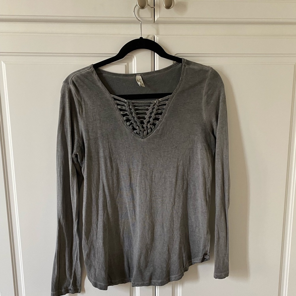 Grey Long Sleeve Tee